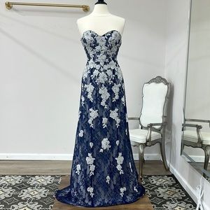 MARFIL Barcelona long lace gown size 10 new